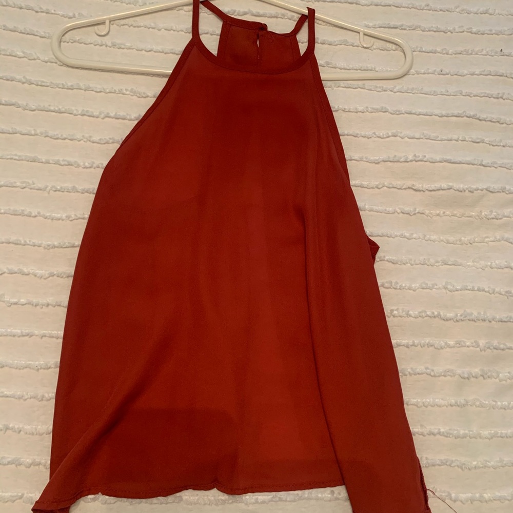 Open back tank top